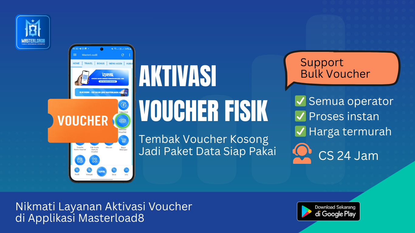 Aktivasi Voucher Fisik di MasterLoad8 – Spesialis Voucher Kosong Termurah