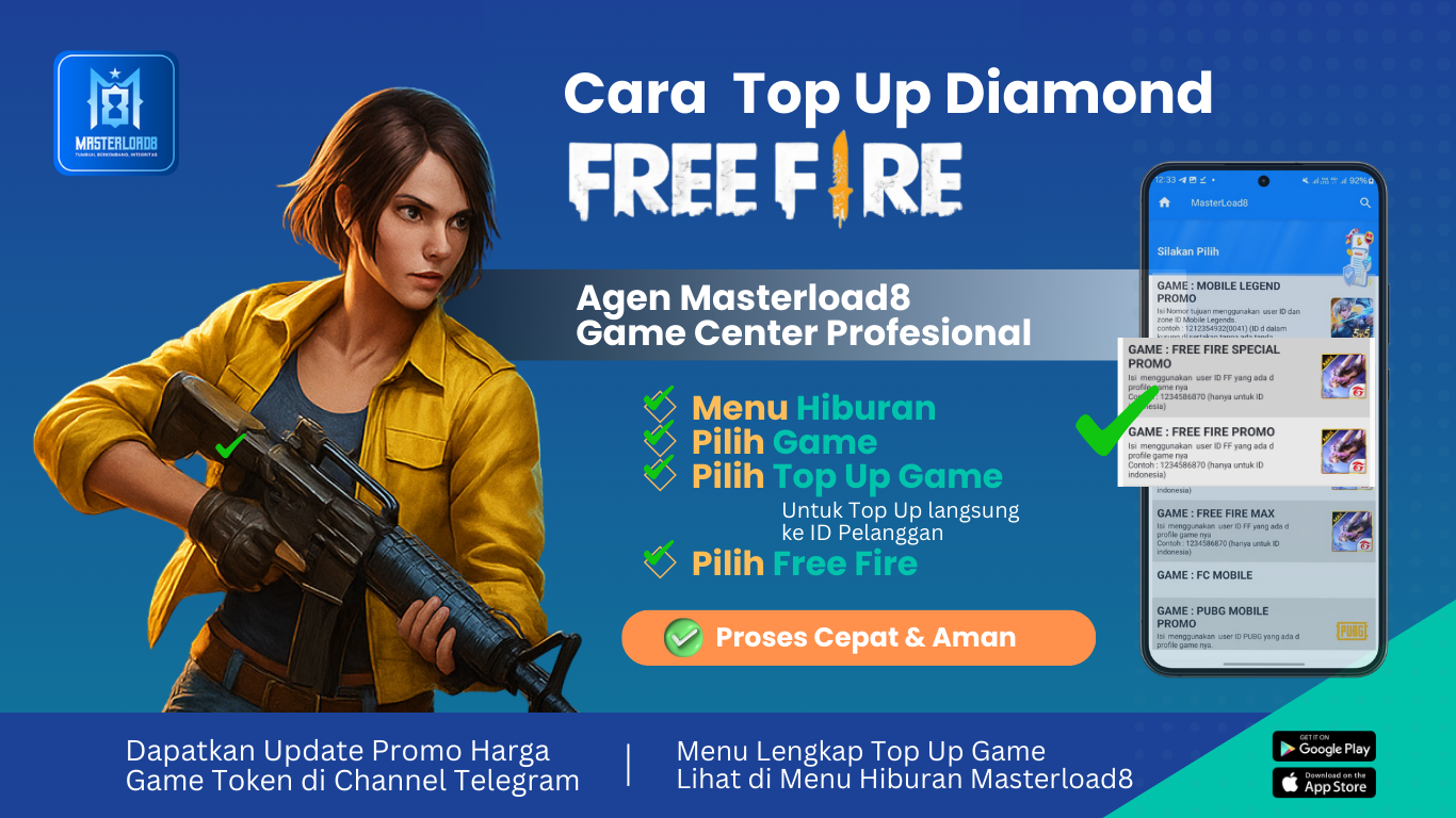 Cara Beli Diamond Free Fire di Masterload8 dengan Mudah