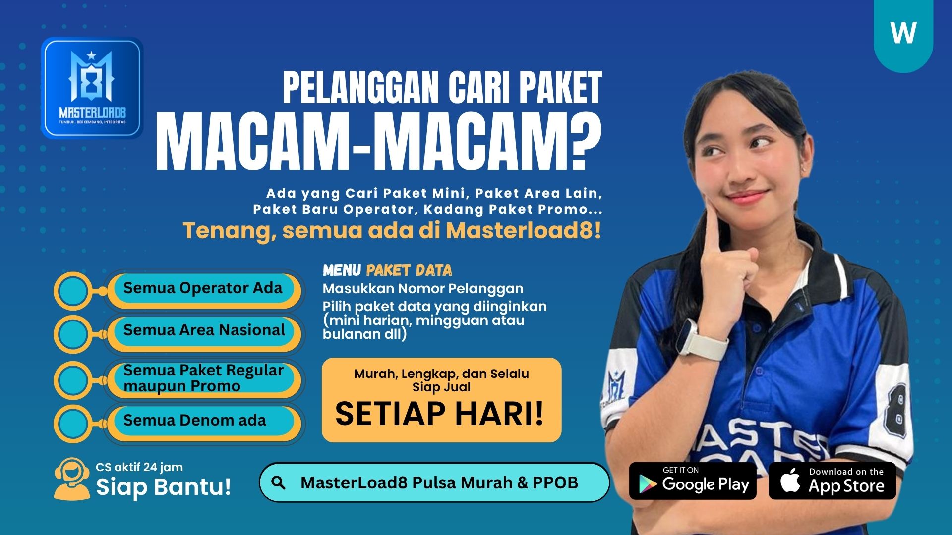 Pelanggan Cari Paket Macam-Macam? Semua Ada di Masterload8 !