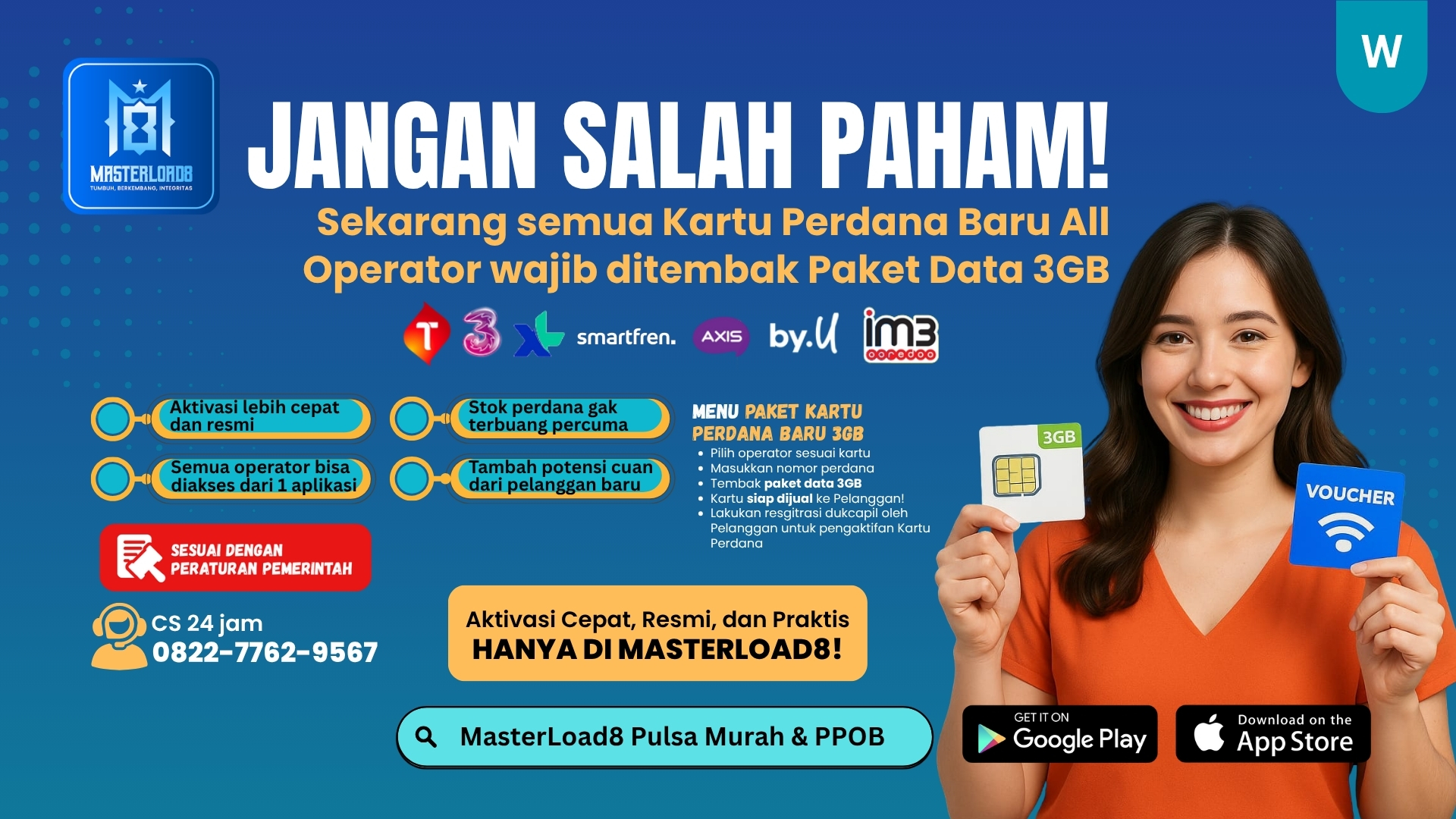 Jangan Salah Paham! Pengaktifan Kartu Perdana Sekarang Wajib Ditembak Paket 3GB