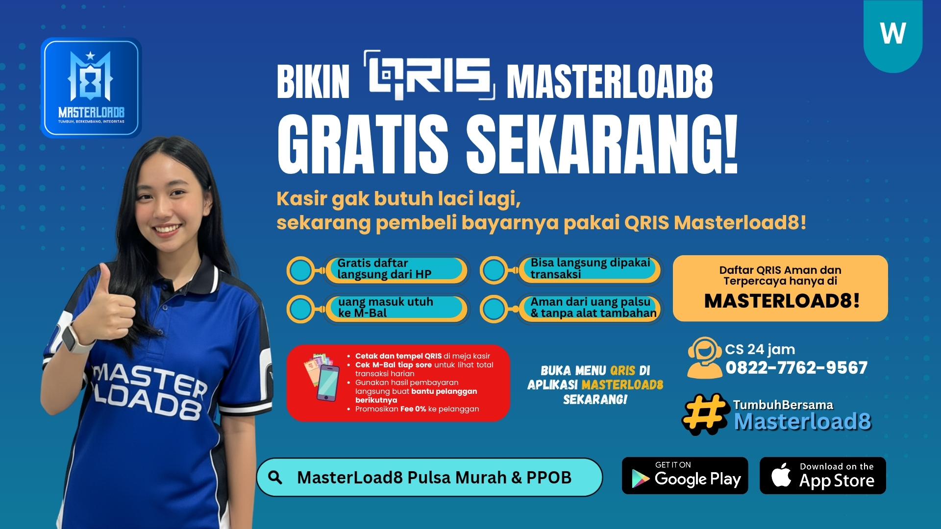 Kasir Gak Butuh Laci Lagi, Sekarang Pembeli Bayarnya Pakai QRIS MasterLoad8