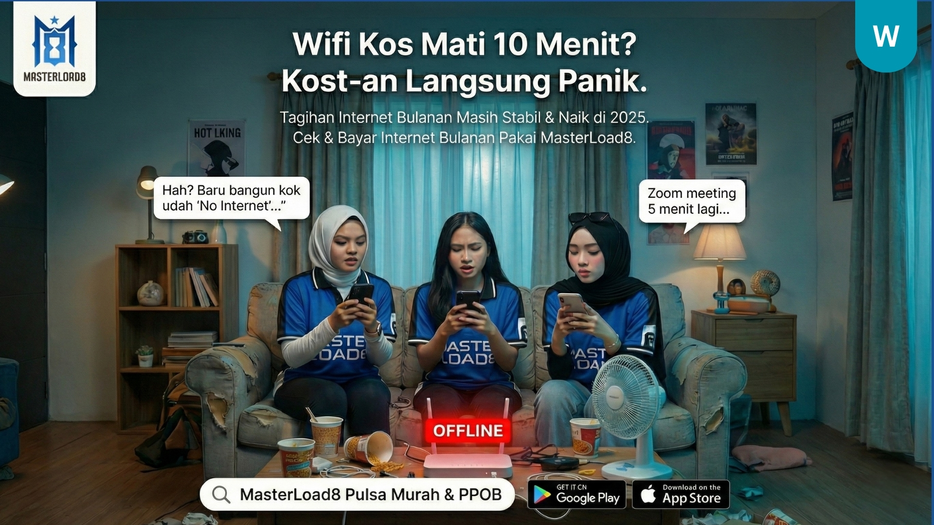 Tagihan Internet Bulanan Masih Stabil & Cenderung Naik di 2025!  Sat-set bayarnya pakai MasterLoad8.