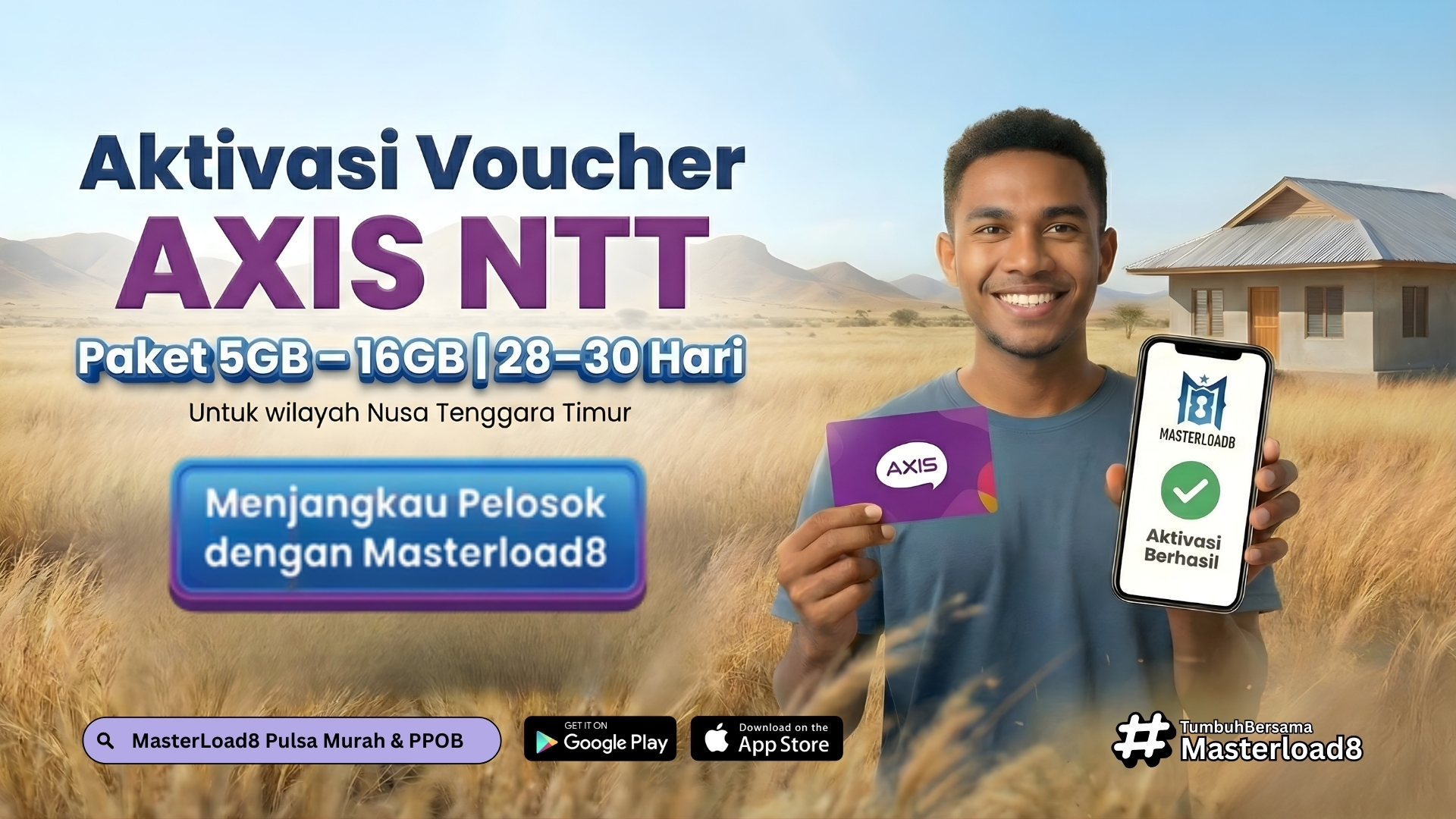 Aktivasi Voucher Fisik AXIS NTT – Voucher yang Dipakai di Warung & Konter NTT