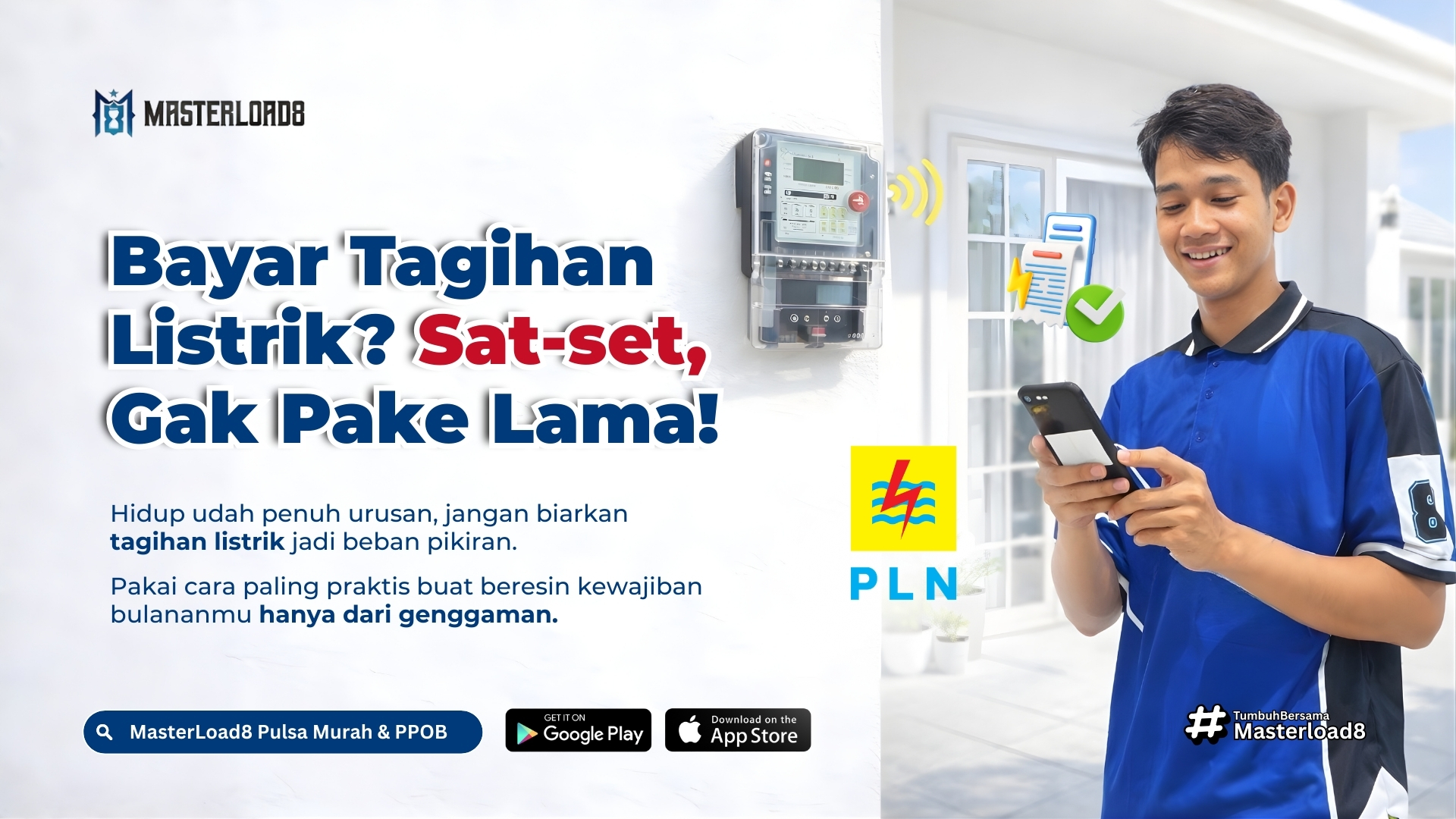 Bayar Tagihan Listrik PLN di MasterLoad8: Sat-set, Gak Pake Lama!