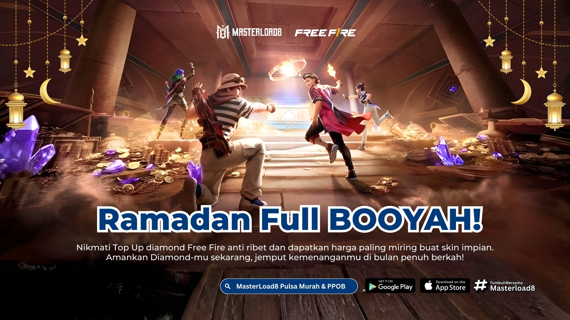 Ramadan Full BOOYAH! Top Up Free Fire Promo Terlengkap di MasterLoad8