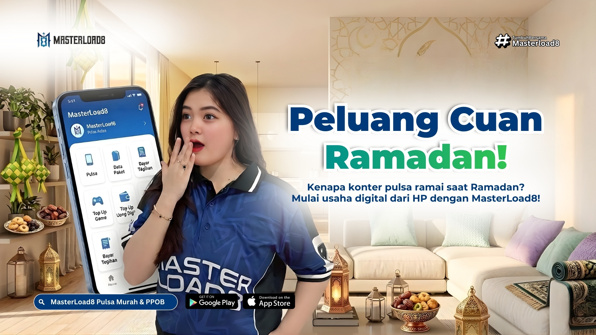 Kenapa Konter Pulsa Biasanya Ramai Saat Ramadan? Ini Peluang Usaha dengan MasterLoad8