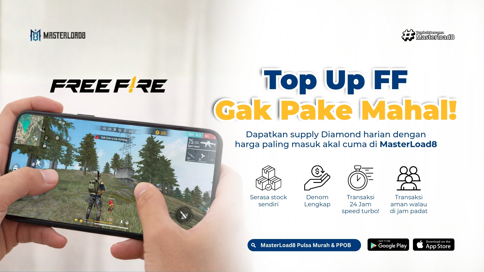 MasterLoad8 Fokus Free Fire – Stok Sendiri, System Stabil, Transaksi Aman Tanpa Drama