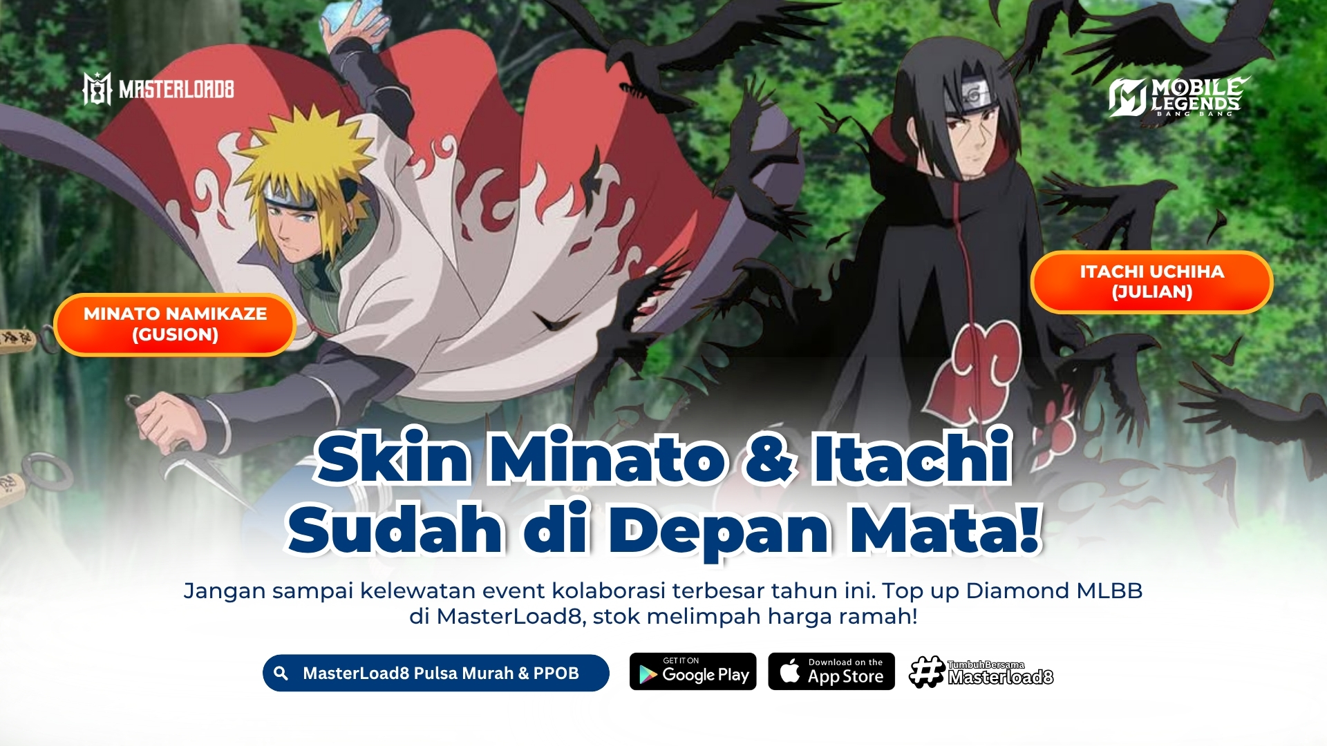 Event MLBB x Naruto Hadir! Top Up Diamond Sekarang di MasterLoad8