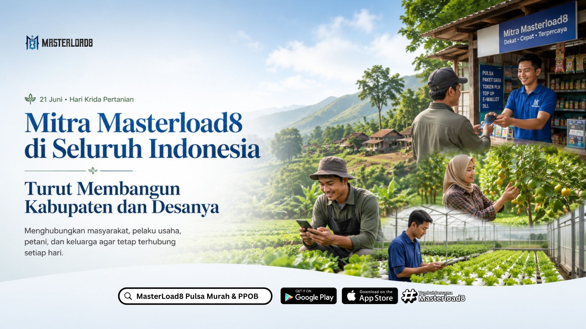 Hari Krida Pertanian, Mitra Masterload8 di Kabupaten Juga Ikut Berperan