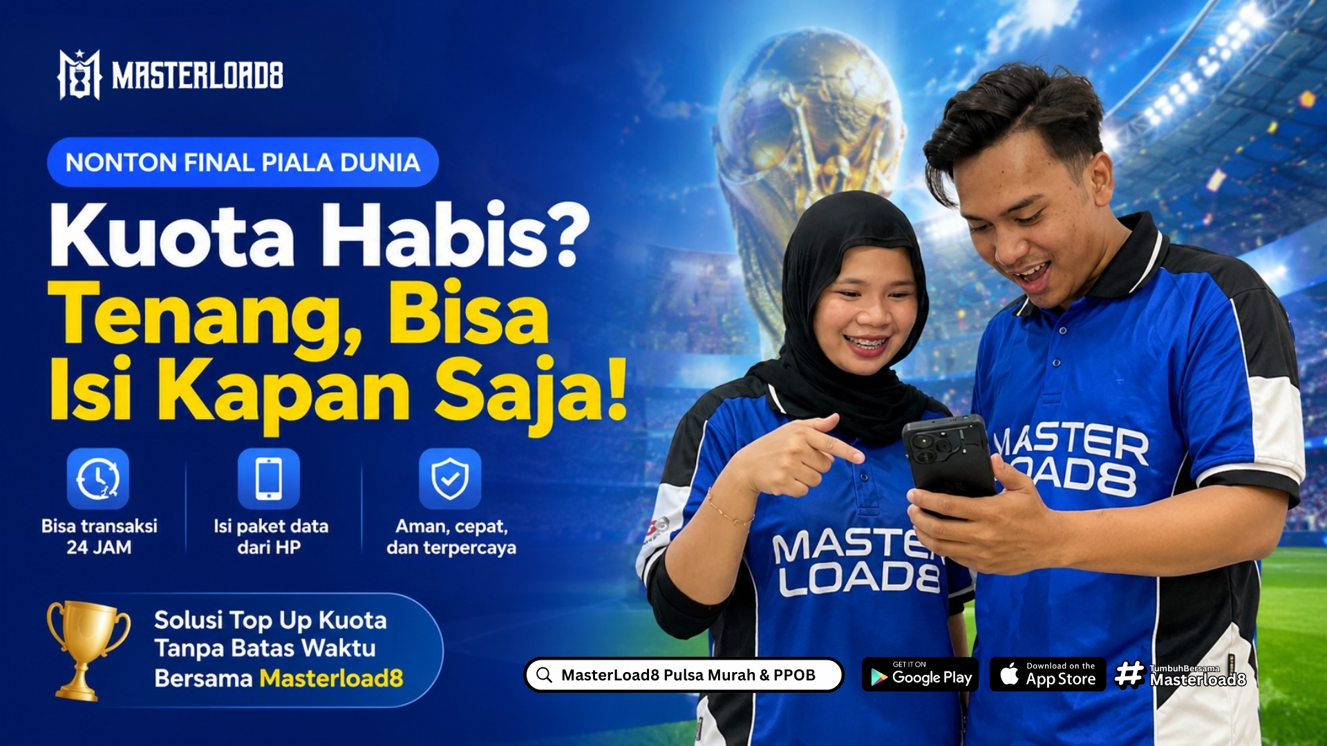 Final Piala Dunia Dini Hari, Konter Kuota Sudah Tutup? Ini Solusinya