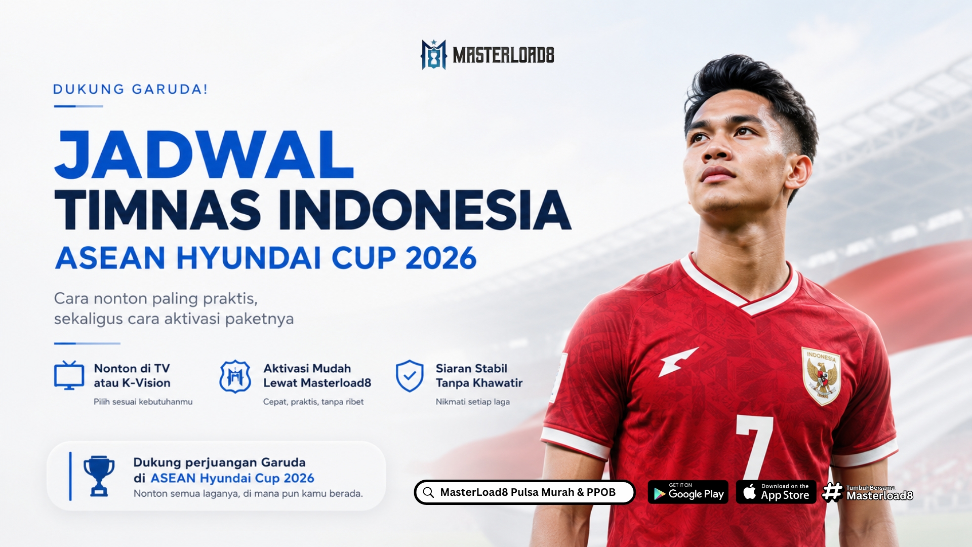 Jadwal Timnas Indonesia ASEAN Hyundai Cup 2026, Cara Nonton dan Aktivasi Paket K-Vision