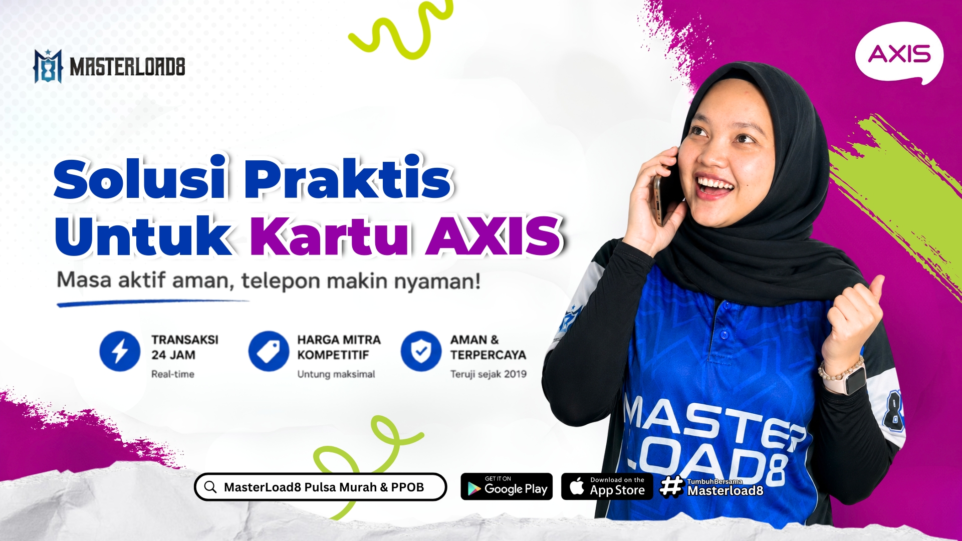 Cara Tambah Masa Aktif dan Paket Telepon AXIS Termurah di Masterload8