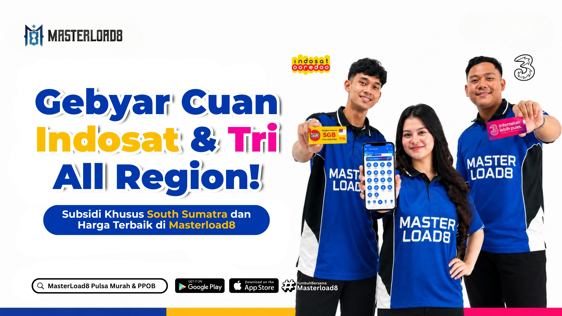Gebyar Cuan TRI & Indosat All Region: Subsidi Khusus South Sumatra dan Harga Terbaik di Masterload8