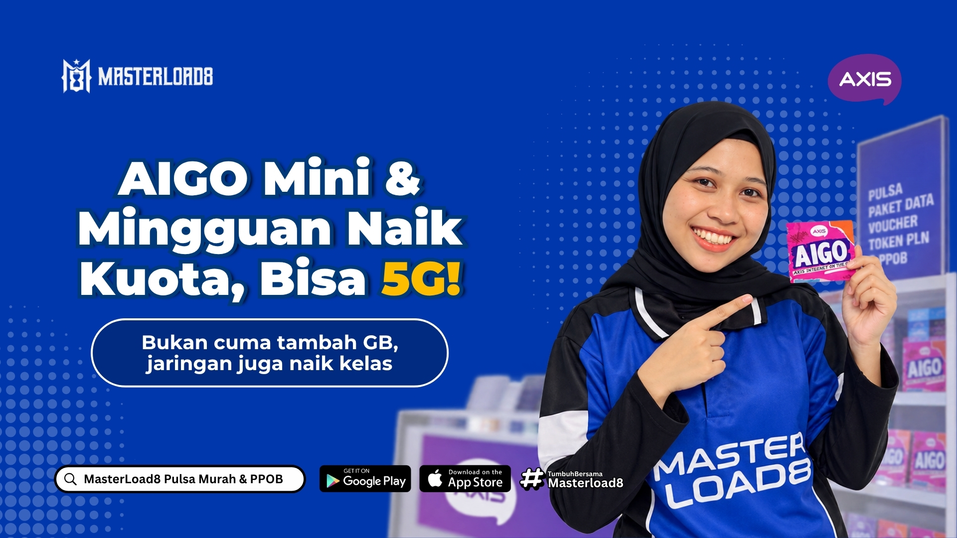 AXIS AIGO Mini & Mingguan Naik Kuota, Bisa 5G!