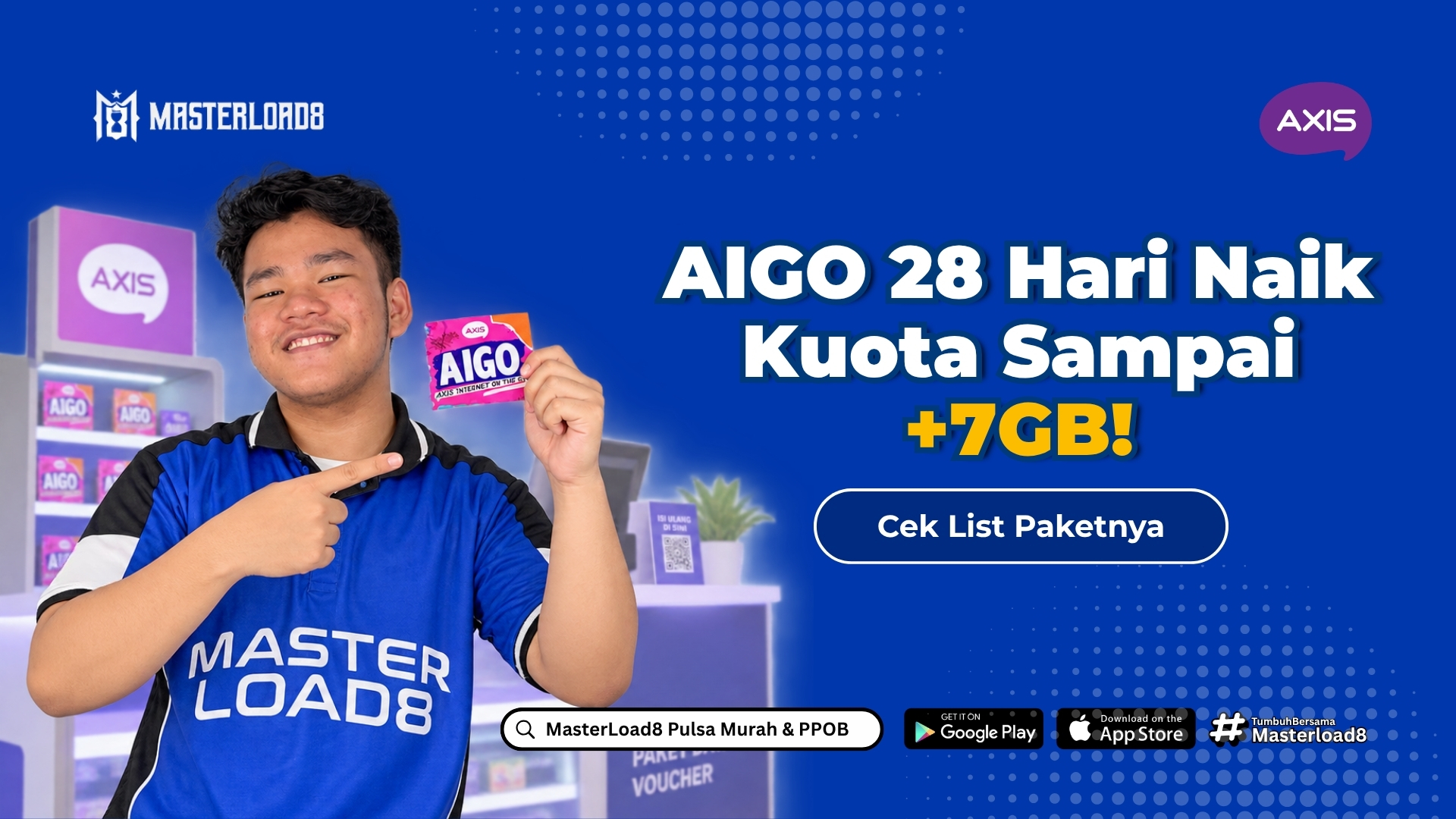Axis AIGO Data dan Voucher Axis Naik Kuota Sampai 45GB