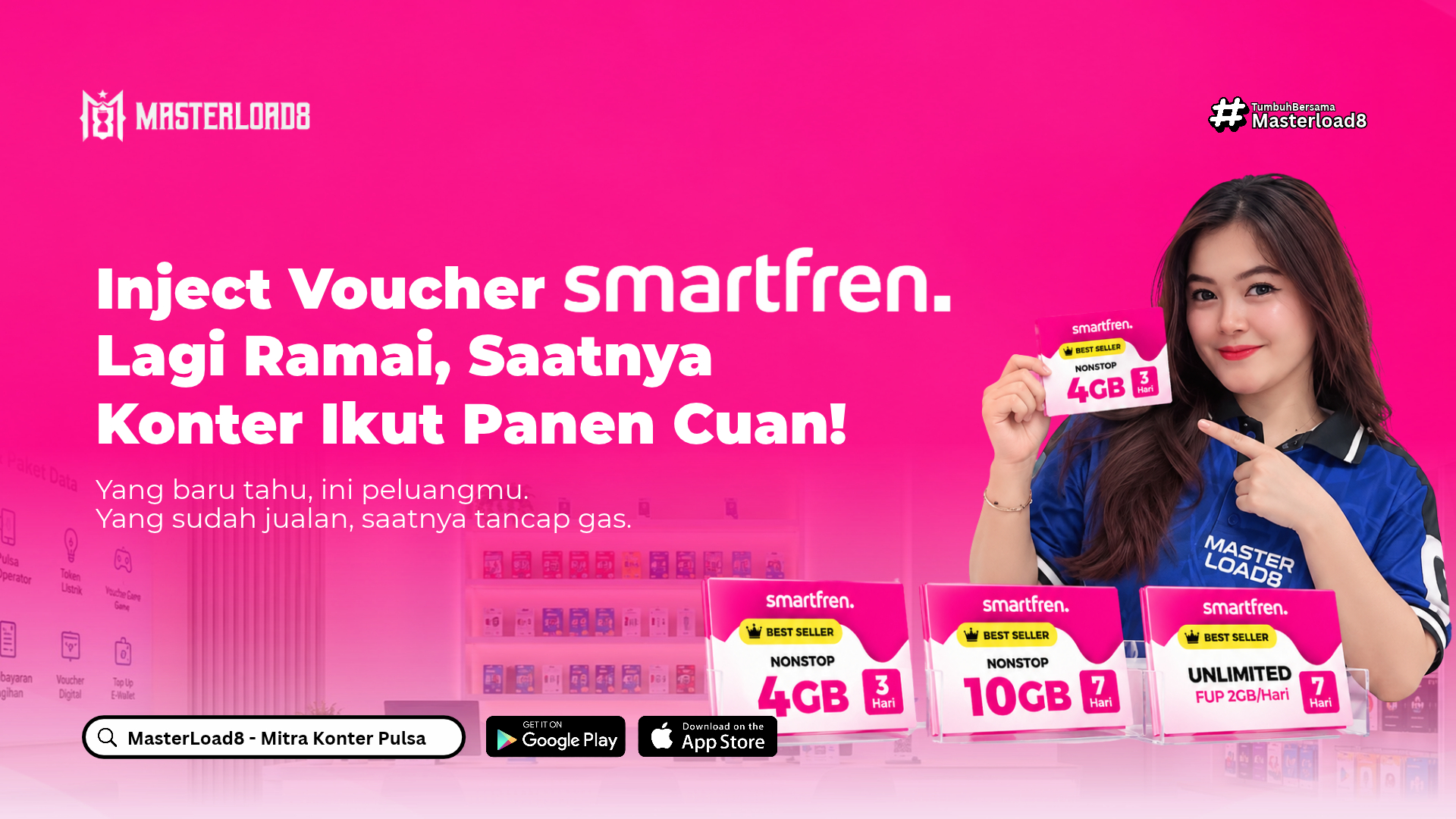 Inject Voucher Smartfren Lagi Ramai, Peluang Cuan Baru untuk Konter