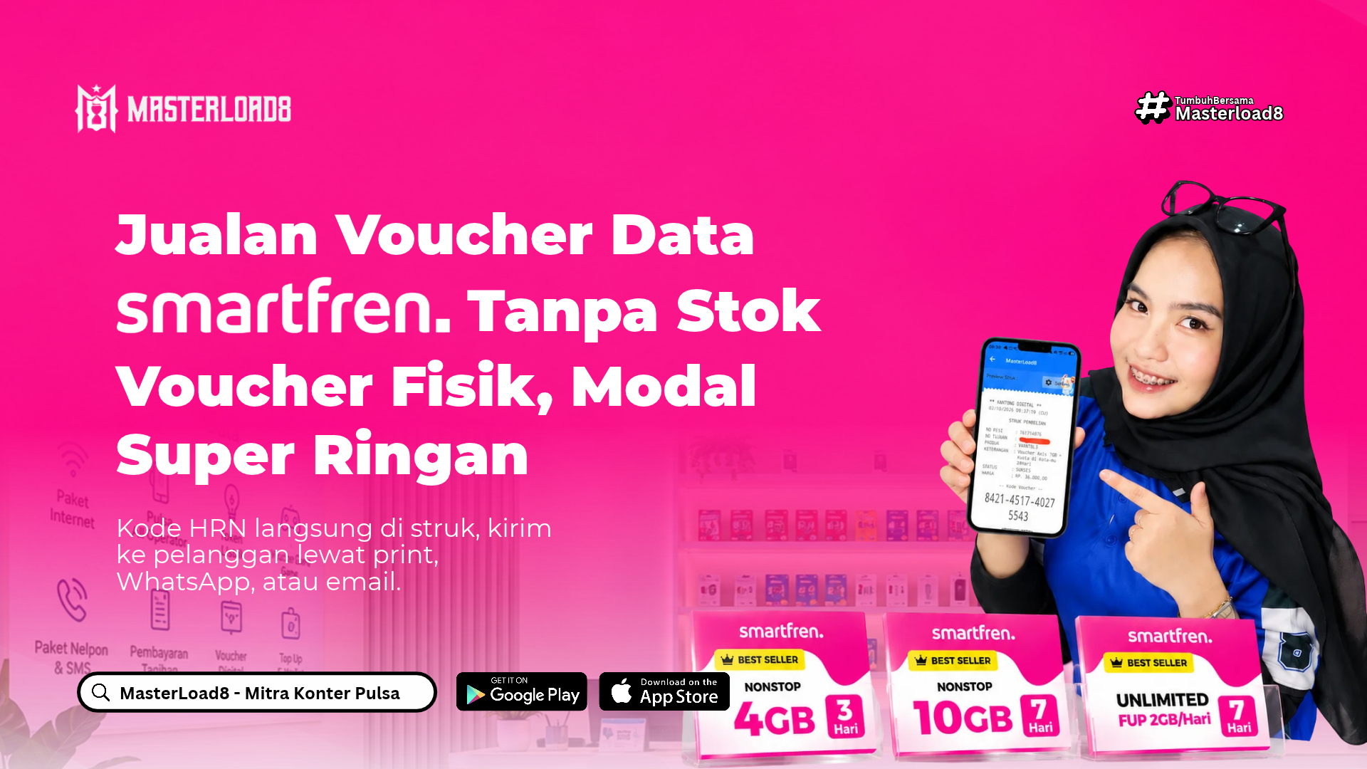 Voucher Data Smartfren Tanpa Stok Voucher Fisik, Modal Super Ringan